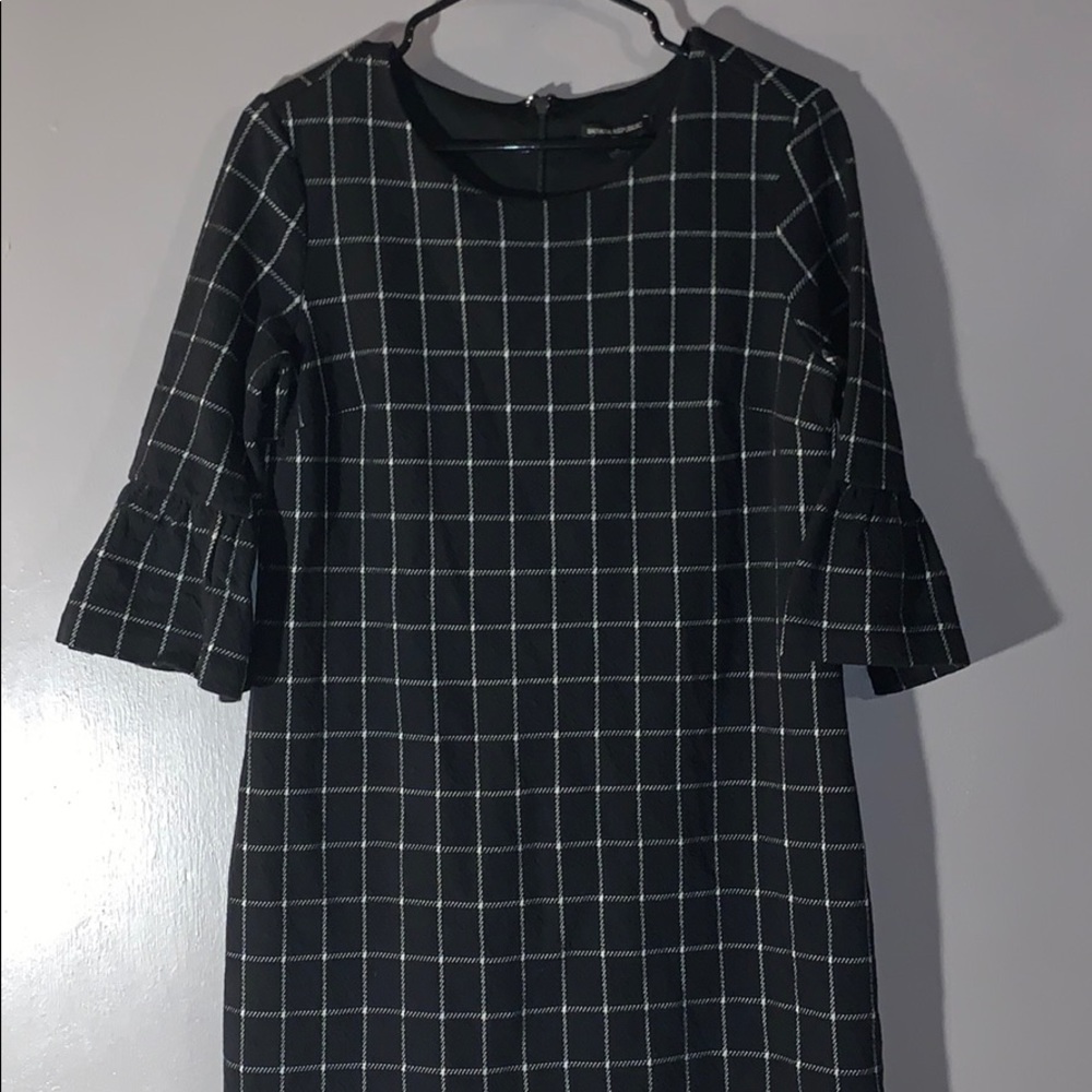Formal black and white Banana Republic dress